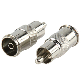 Musonic Phono (RCA) Plug to Coax Socket Adaptor